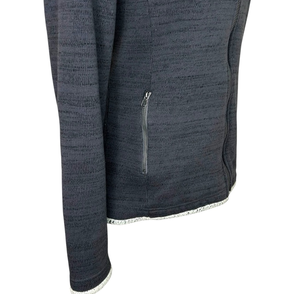 Kuhl Black Hooded Zip-Up Jacket with Light Gray Sherpa Lining - Picture 5 of 10